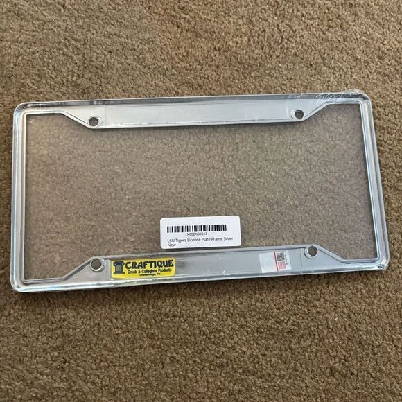 Louisiana State University LSU Tigers License Plate Frame *New* - Picture 3 of 4